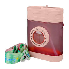 CubeSip™ Square Shaker Bottle with Built-in Strainer – Stylish Pink Edition