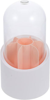 360 Rotating brush holder Elegant Dome Cotton Swab Holder with Flower-Shaped makeup brush