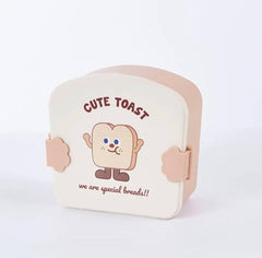 CuteToast™ Cartoon Bento Lunch Box with Spoon & Fork – Fun & Functional for Kids