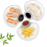 Elegant 3-in-1 Glass Appetizer Platter Set