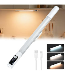 Rechargeable LED Light Bar Kit – Motion Sensor Cabinet Lamp with USB-C Charging
