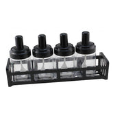 ChefEase™ 4-in-1 Multipurpose Seasoning & Oil Dispenser Jar Set with Built-in Spoons