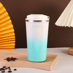 FrostGlow™ Gradient Thermal Travel Mug – Leakproof Insulated Tumbler