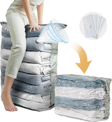 One-Click Compression Vacuum Storage Bag – Space Saver for Clothes, Blankets & Bedding