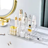 Luxury 3-Tier Acrylic Perfume and Skincare Organizer – Clear Display Shelf for Vanity & Countertops