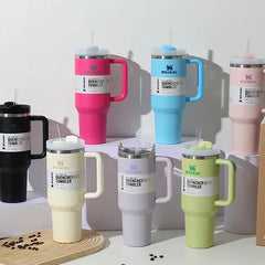 StanQuench™ Flowstate Tumbler Set – 40oz Dual-Color Hydration Tumblers with Straw
