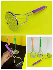 Stainless Steel Potato Masher with Comfortable Grip – Heavy-Duty Manual Kitchen Tool