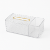 Elegant Crystal-Cut Multipurpose Tissue & Storage Organizer