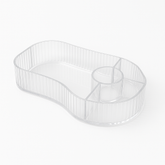 Premium Clear Vanity Organizer with Multi-Section Design