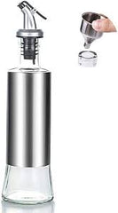 ChefFlow™ Stainless Steel Oil Dispenser Bottle – Precision No-Drip Pourer
