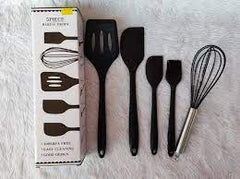 EliteChef 5-Piece Heat-Resistant Nylon Cooking Utensil Set – Non-Stick Friendly & Dishwasher Safe premium quality