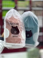 Popular Bear Print Bath Cover – Soft & Stylish Bathroom Loofah Cover