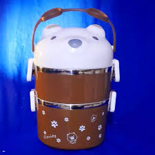 Bear Bento™ Dual-Layer Insulated Lunch Box – Cute & Compact Food Storage for Kids & Adults