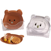 Cute Bear-Shaped Baby Bowl with Suction Base – Spill-Proof & Food-Grade