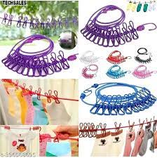 ClipCord™ Portable Travel Clothesline rope  with Windproof Clips