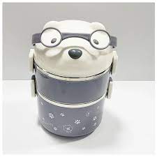 Bear Bento™ Dual-Layer Insulated Lunch Box – Cute & Compact Food Storage for Kids & Adults
