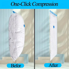 One-Click Compression Vacuum Storage Bag – Space Saver for Clothes, Blankets & Bedding