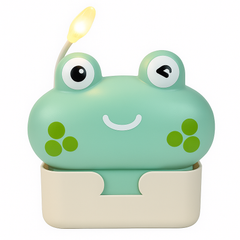 Cute Frog-Themed LED Night Light & Storage Box – Multi-Function Kids Room Organize