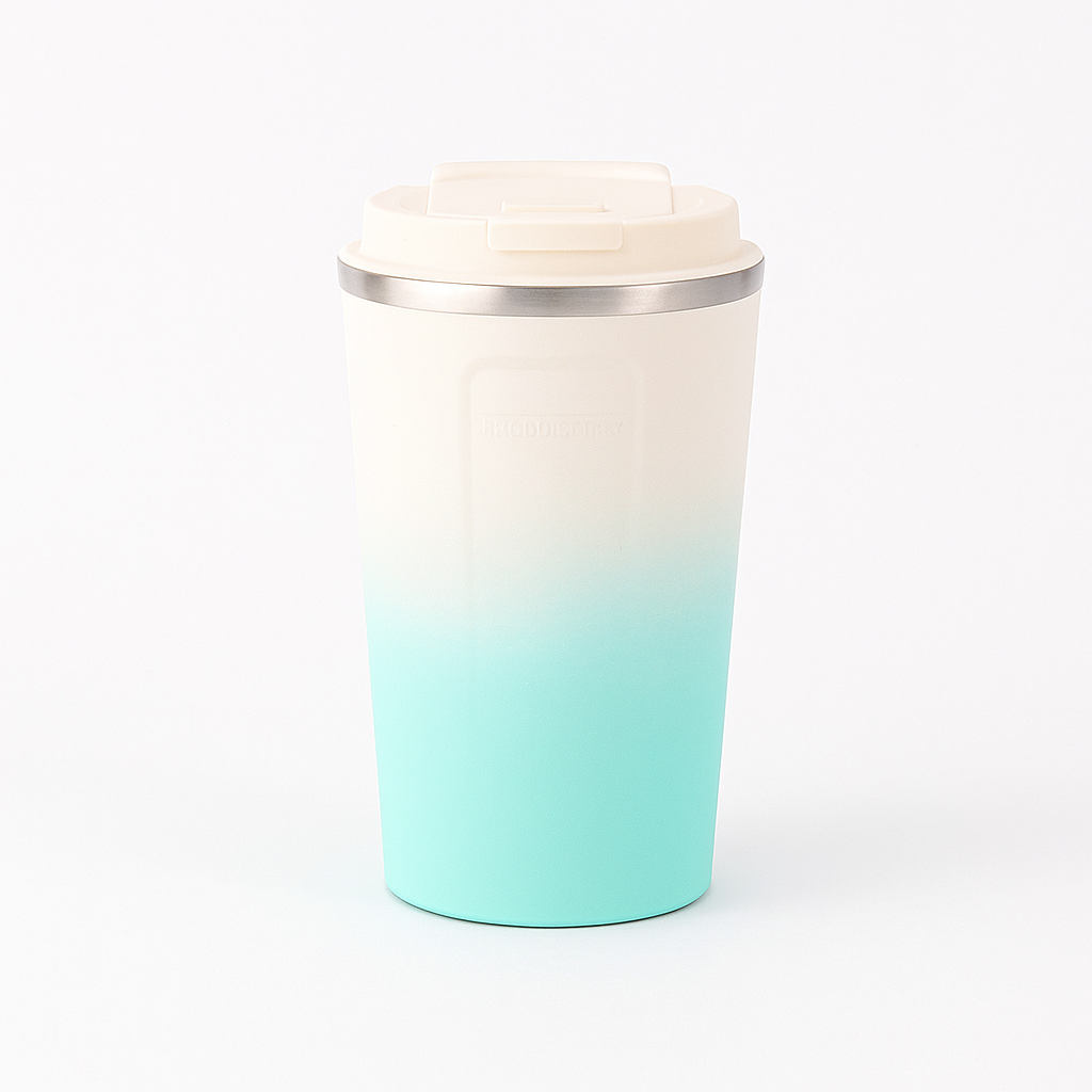 FrostGlow™ Gradient Thermal Travel Mug – Leakproof Insulated Tumbler