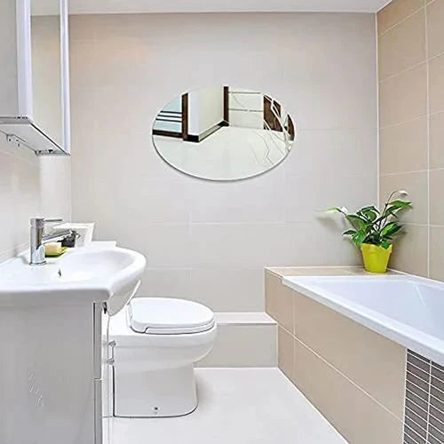 Oval Shape Mirror Wall Sticker