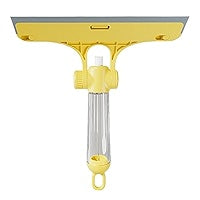 Luxury Gold Stainless Steel Shower Glass Wiper – Multi-Purpose Cleaning Squeegee with Hook