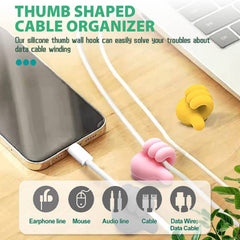 ThumbTidy™ Silicone Cable Organizer Clips – Fun & Functional Wire Management"