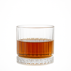 Vintage Crystal Cut Whiskey Glass – Diamond Base Tumbler for Whiskey, Juice & Cocktails