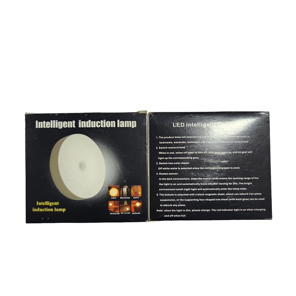 Rechargeable Motion Sensor LED Night Lights – 3-Pack Body Induction Lamps with USB Charging