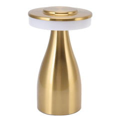 Luxury Touch LED Table Lamp – Modern Rechargeable Gold Metal Lamp for Home & Office