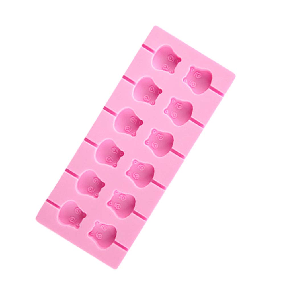 Cute Silicone Lollipop Mold Set – 6-Piece Cartoon Candy & Chocolate Molds for Kids