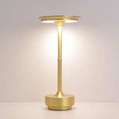 Modern Minimalist Gold LED Table Lamp – Rechargeable Touch Control Light for Home, Office & Restaurants