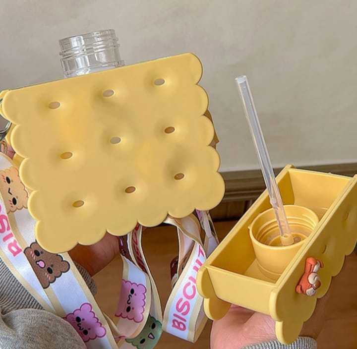 Kawaii Pink Biscuit-Shaped Crossbody Pouch for Kids – Fun & Functional Bag