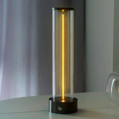 Luma Glow Modern Cylinder LED Table Lamp – Minimalist Ambient Light for Bedroom, Office & Living Room