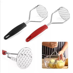 Stainless Steel Potato Masher with Comfortable Grip – Heavy-Duty Manual Kitchen Tool