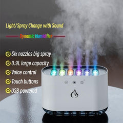 HUMIDIFIERS 6 HOLES AROMA Essential Oil Diffuser Humidifiers