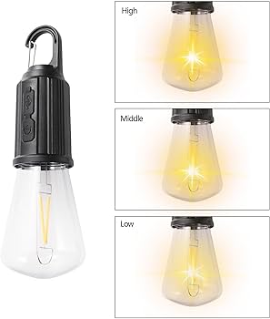 LED Hanging Camping Bulb Light – Portable USB Rechargeable Emergency Lamp