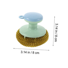 Hong Yuan Handle Brush – Heavy-Duty Dual Layer Metallic Scrubber with Comfortable Grip