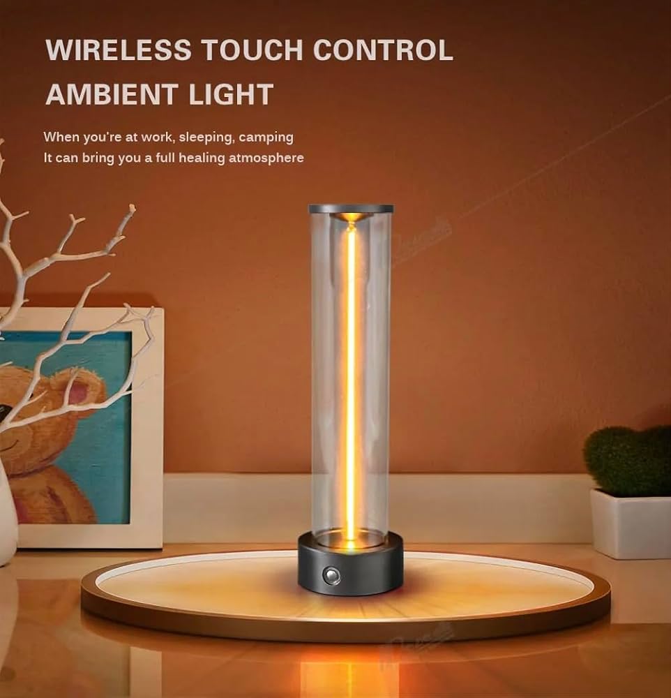 Luma Glow Modern Cylinder LED Table Lamp – Minimalist Ambient Light for Bedroom, Office & Living Room