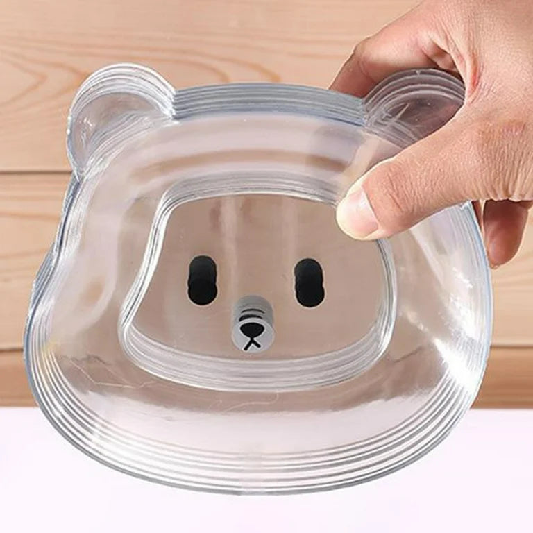 Cute Bear-Shaped Baby Bowl with Suction Base – Spill-Proof & Food-Grade
