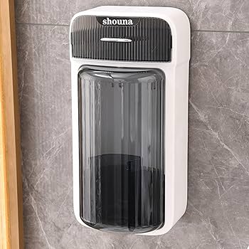 Wall-Mounted Toothbrush and makeup Dispenser with Dust Cover