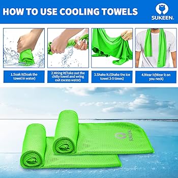 COOL TOWEL – Super Cooling Towel for Instant Relief, Sweat Absorption & Fast Drying