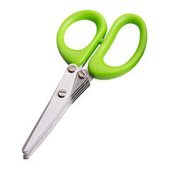 5-Blade Multipurpose Herb Scissors with Comfort Grip Handle