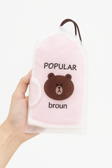Popular Bear Print Bath Cover – Soft & Stylish Bathroom Loofah Cover