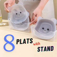 Cute Bear-Shaped Baby Bowl with Suction Base – Spill-Proof & Food-Grade