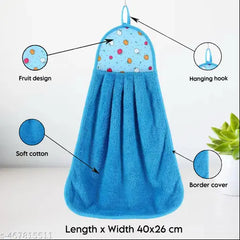FruitLoop™ Soft Cotton Hanging Hand Towel – Cute, Absorbent & Space-Saving