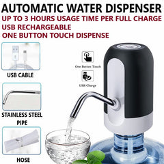 Touch-Activated Automatic Electric Water Dispenser – USB Rechargeable Pump