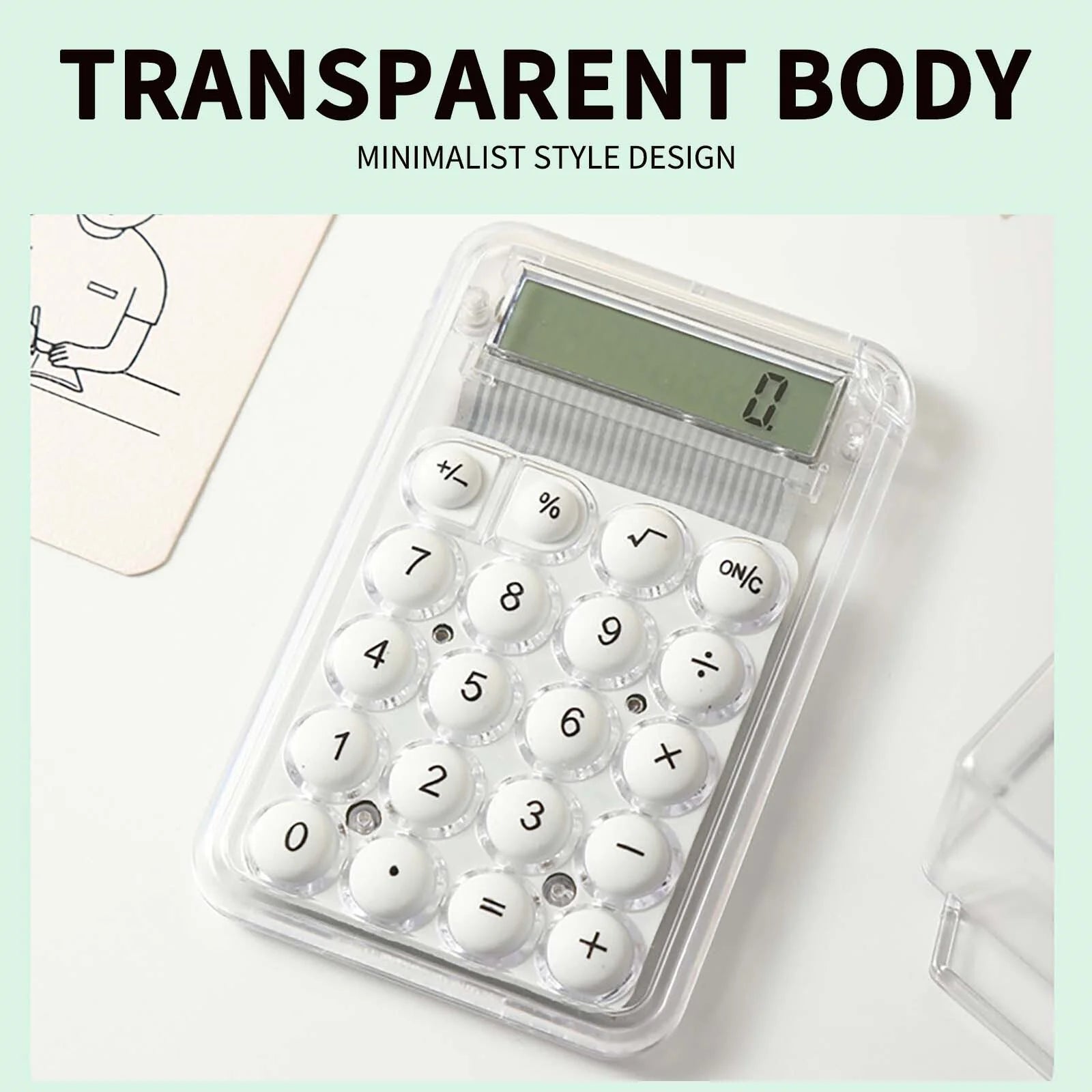 Small Portable Cute Silent Calculator