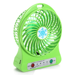 USB Rechargeable Mini Desk Fan – Colorful Portable Cooling with Adjustable Speed