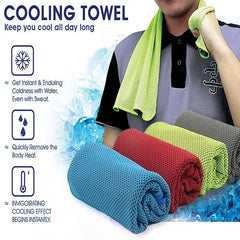 COOL TOWEL – Super Cooling Towel for Instant Relief, Sweat Absorption & Fast Drying