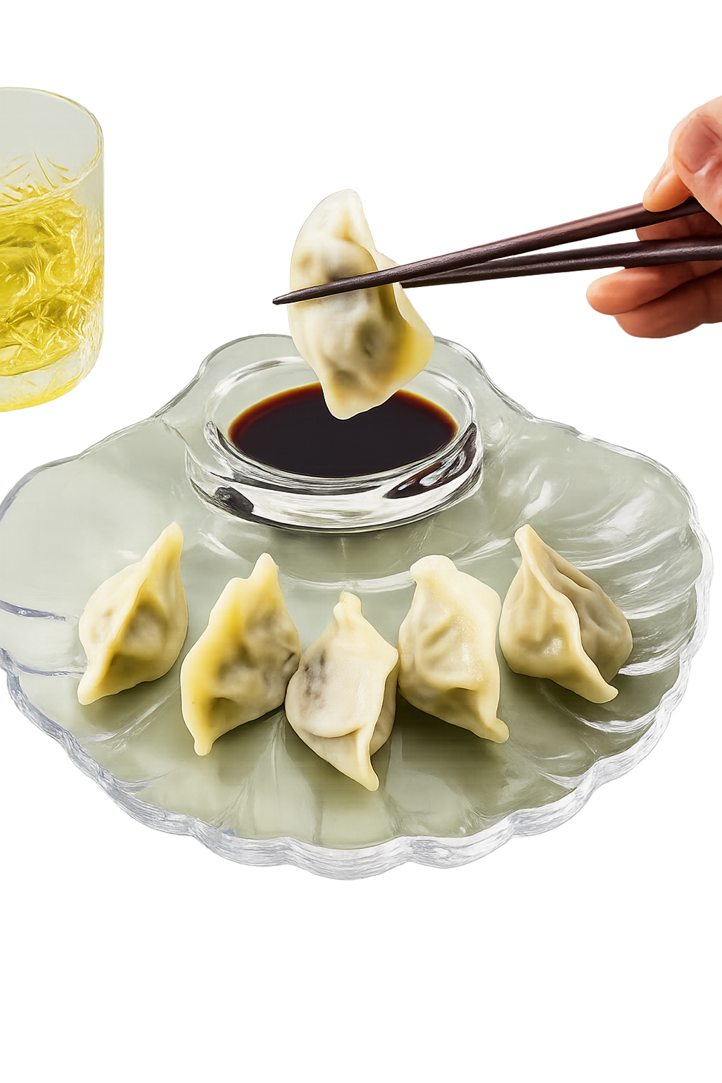 Elegant 3-in-1 Glass Appetizer Platter Set